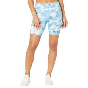 UFC Quartz Print 9" Extreme Workout Shorts Porcelain Blue LG 9